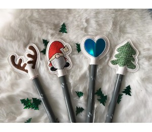 Stickserie - ITH Stifteaufsatz Weihnachtswichtel & Co